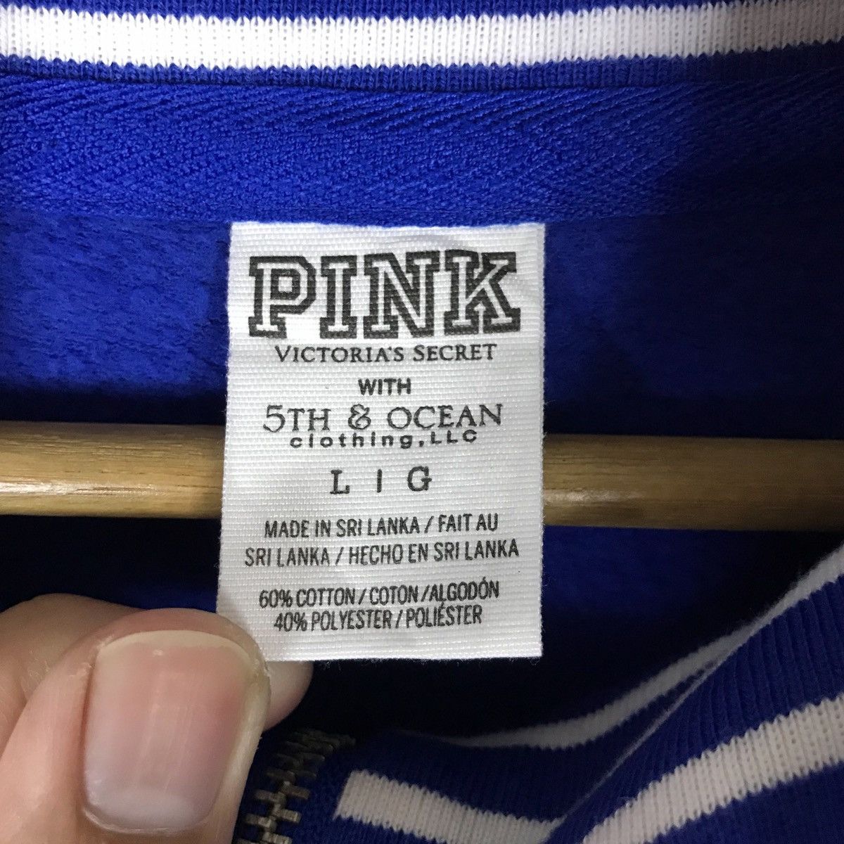 Vintage Vintage Pink Victoria Secret’s with 5th Ocean Quarter Zip Size US L / EU 52-54 / 3 - 8 Thumbnail