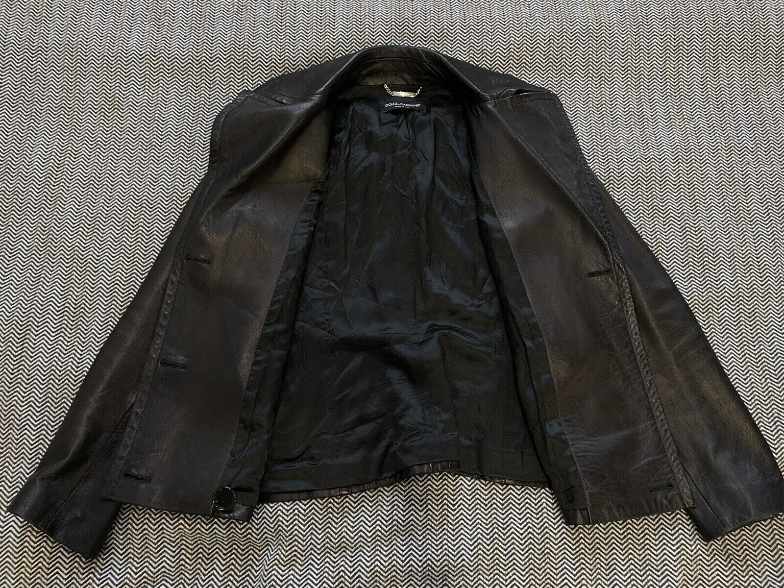 Dolce & Gabbana Dolce & Gabbana Real Leather Biker Jacket Size L / US 10 / IT 46 - 15 Thumbnail