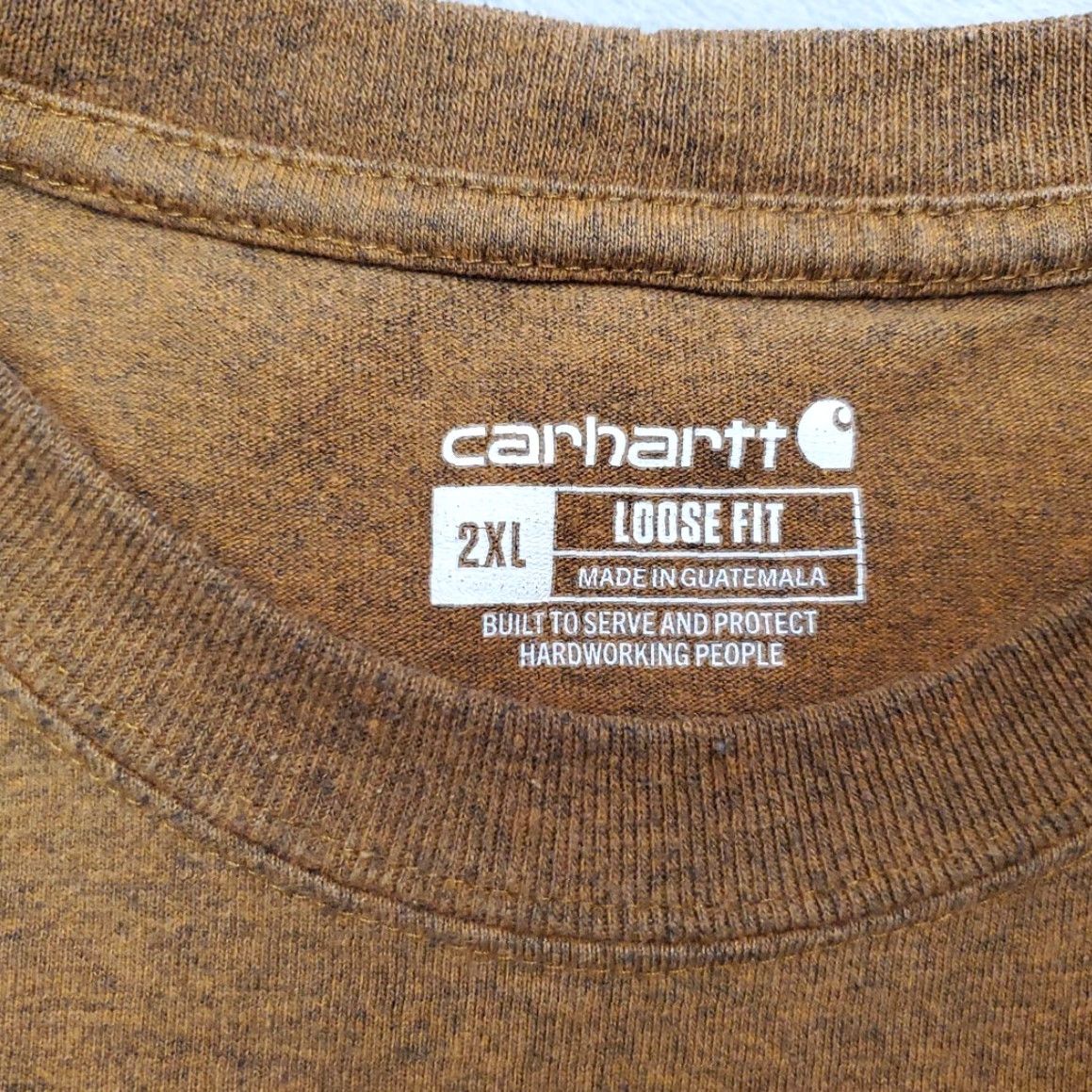 Carhartt VINTAGE Carhartt Shirt Mens XXL Brown Loose Fit Short Sleeve Crewneck Pocket Work TEE Size US XXL / EU 58 / 5 - 3 Thumbnail