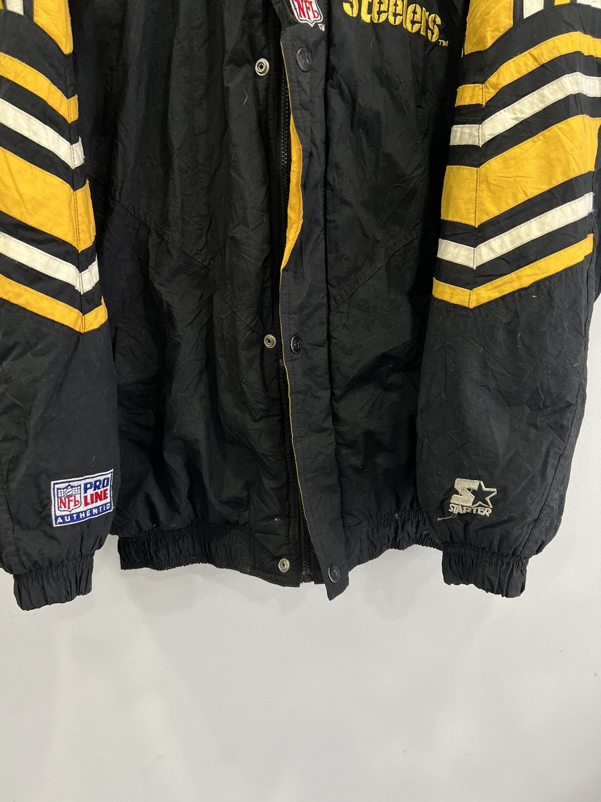 Starter Vintage Pittsburgh Steelers Starter Jacket Size US XL / EU 56 / 4 - 4 Thumbnail