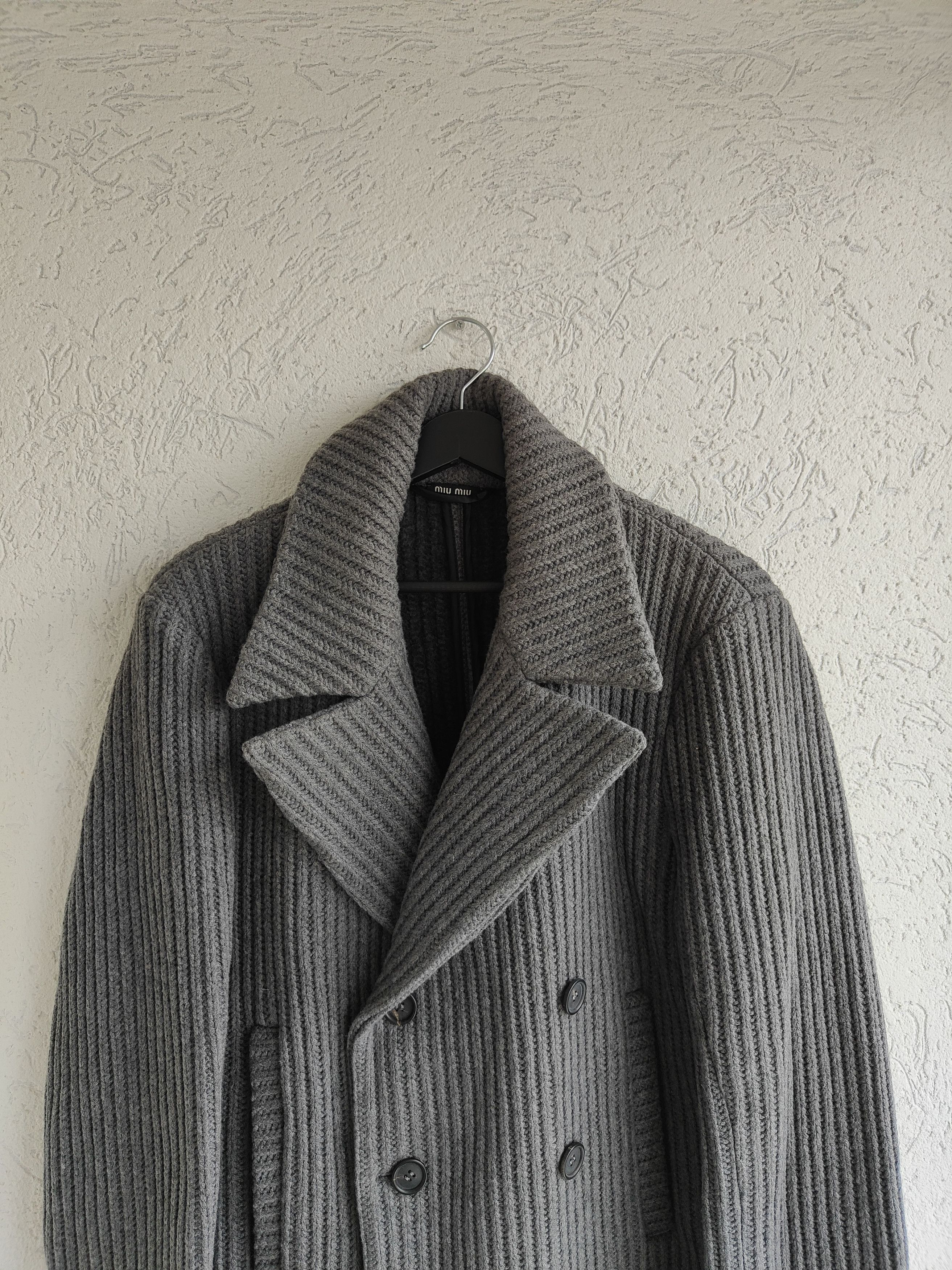 miumiu pea coat wool jacket