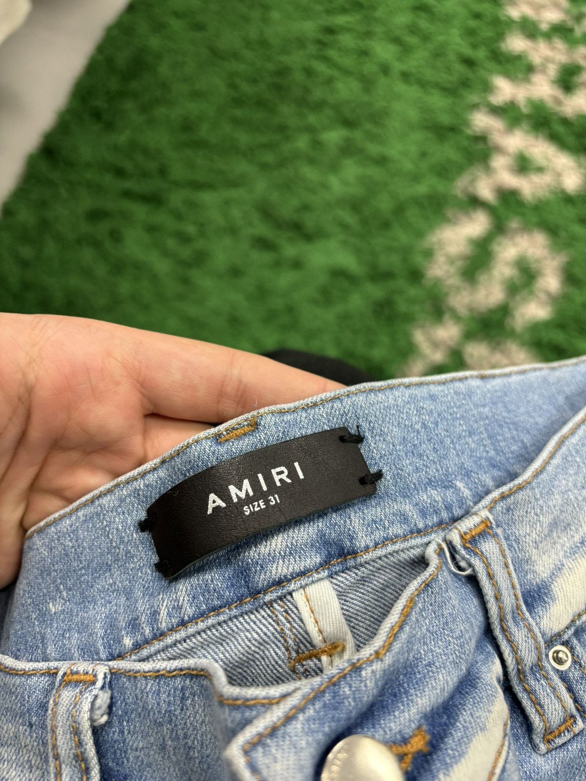 Amiri Amiri blue bandana patch 31 Size US 31 - 2 Thumbnail