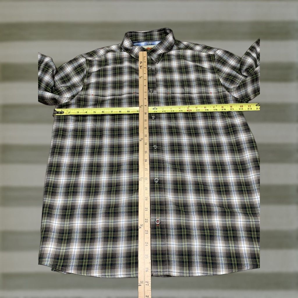 Vintage Dakota Grizzly Shirt Long Sleeve Mens Large Brown Plaid Button Down Size US L / EU 52-54 / 3 - 1 Thumbnail