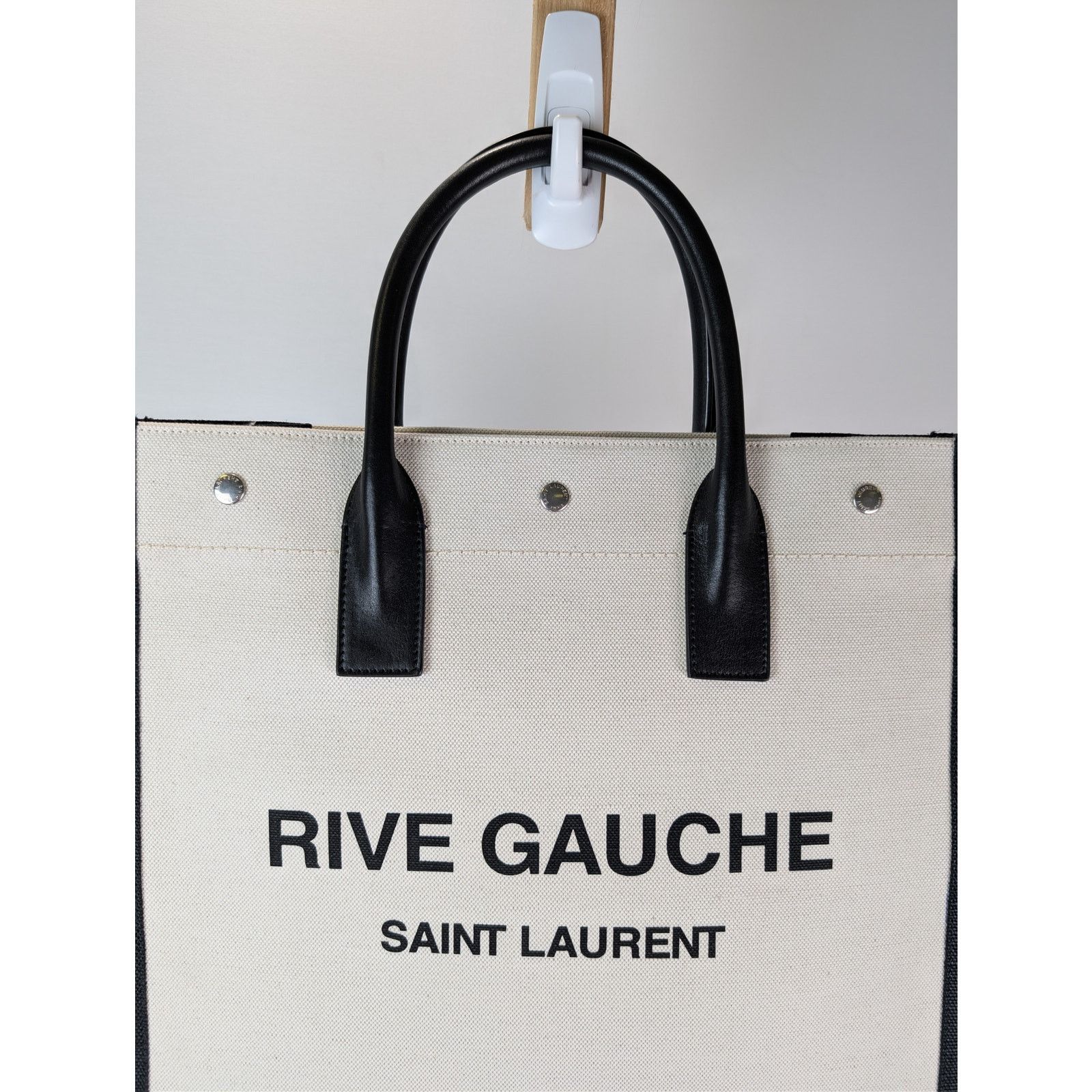 Saint Laurent Paris o1rshd1 Q:2 / Size: OS / Rive Gauche North / South Tote Bag Size ONE SIZE - 5 Thumbnail