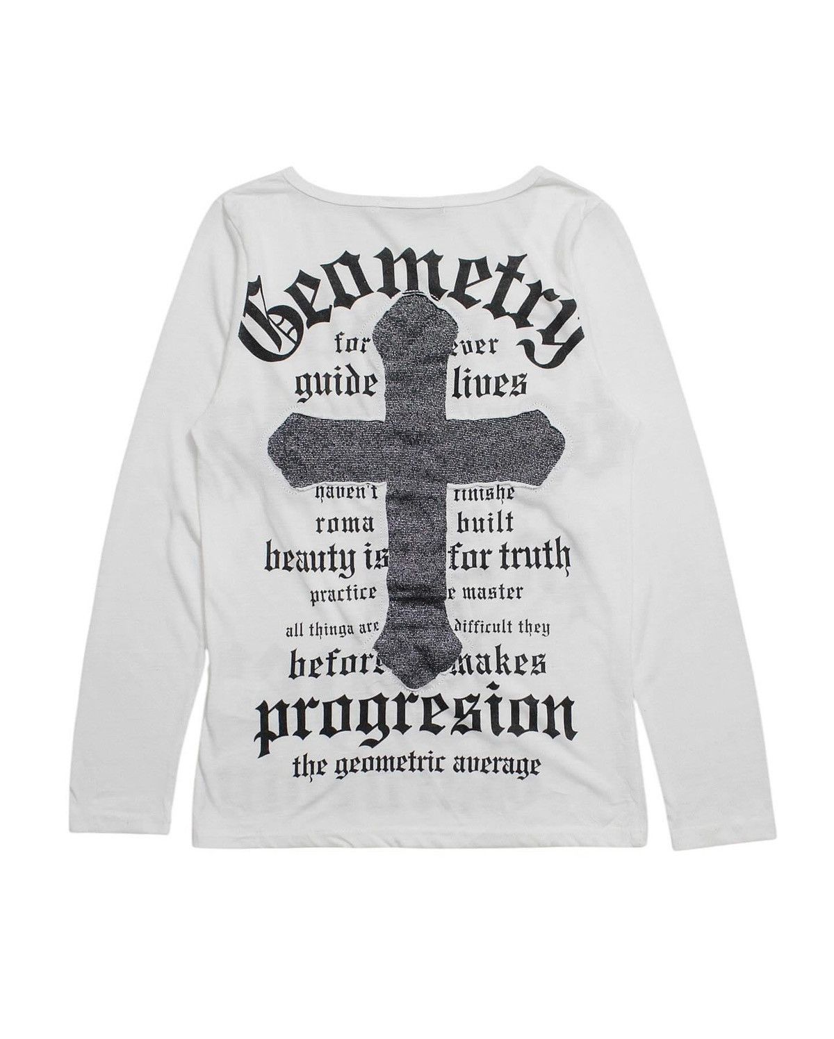 If Six Was Nine 2000S LEPOINT DEVUE CROSS PATCH LONG SLEEVE Size US M / EU 48-50 / 2 - 2 Thumbnail