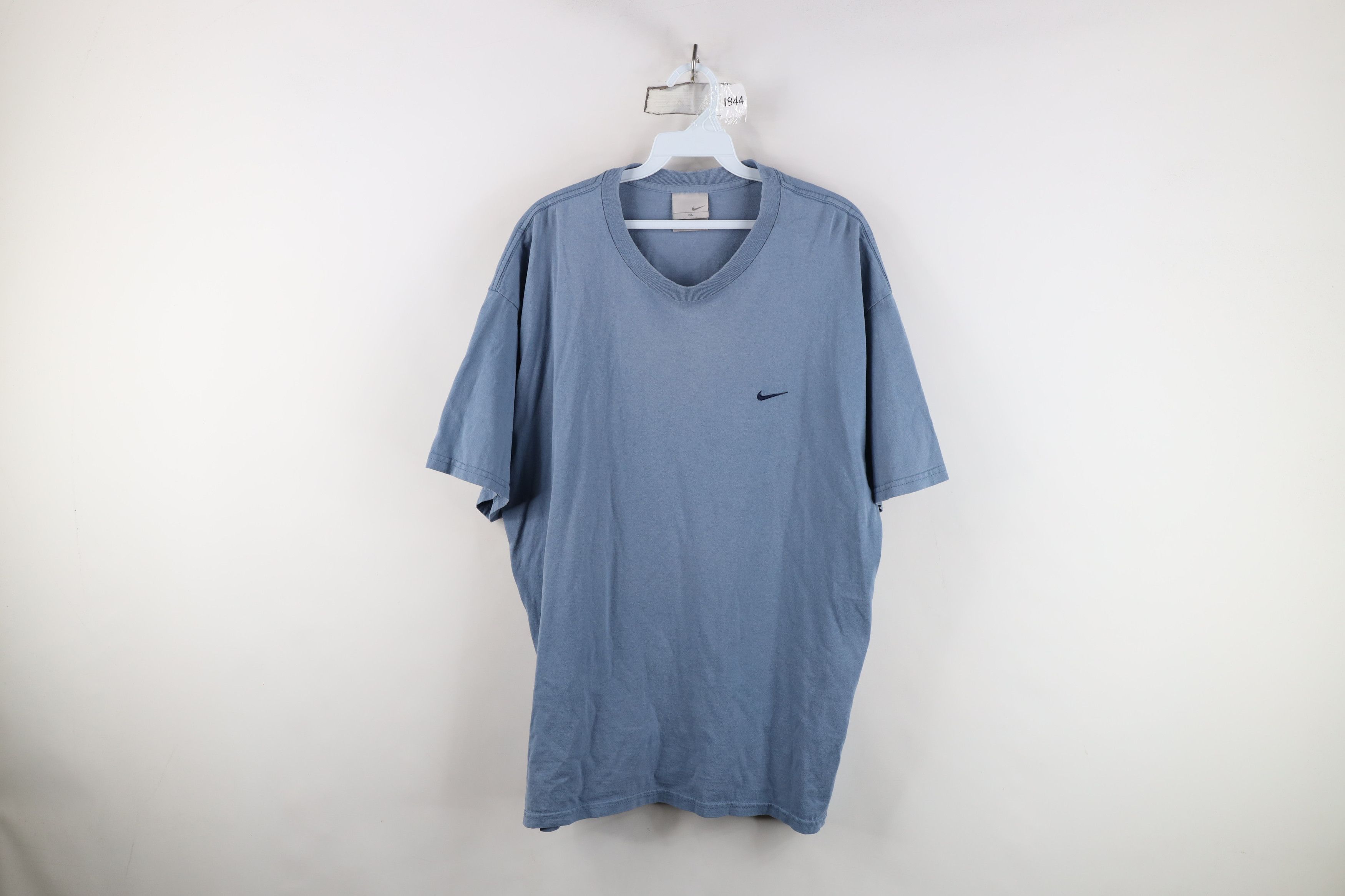 Nike Vintage Nike Scott Mini Swoosh Short Sleeve T-Shirt Blue Size US XL / EU 56 / 4 - 1 Thumbnail