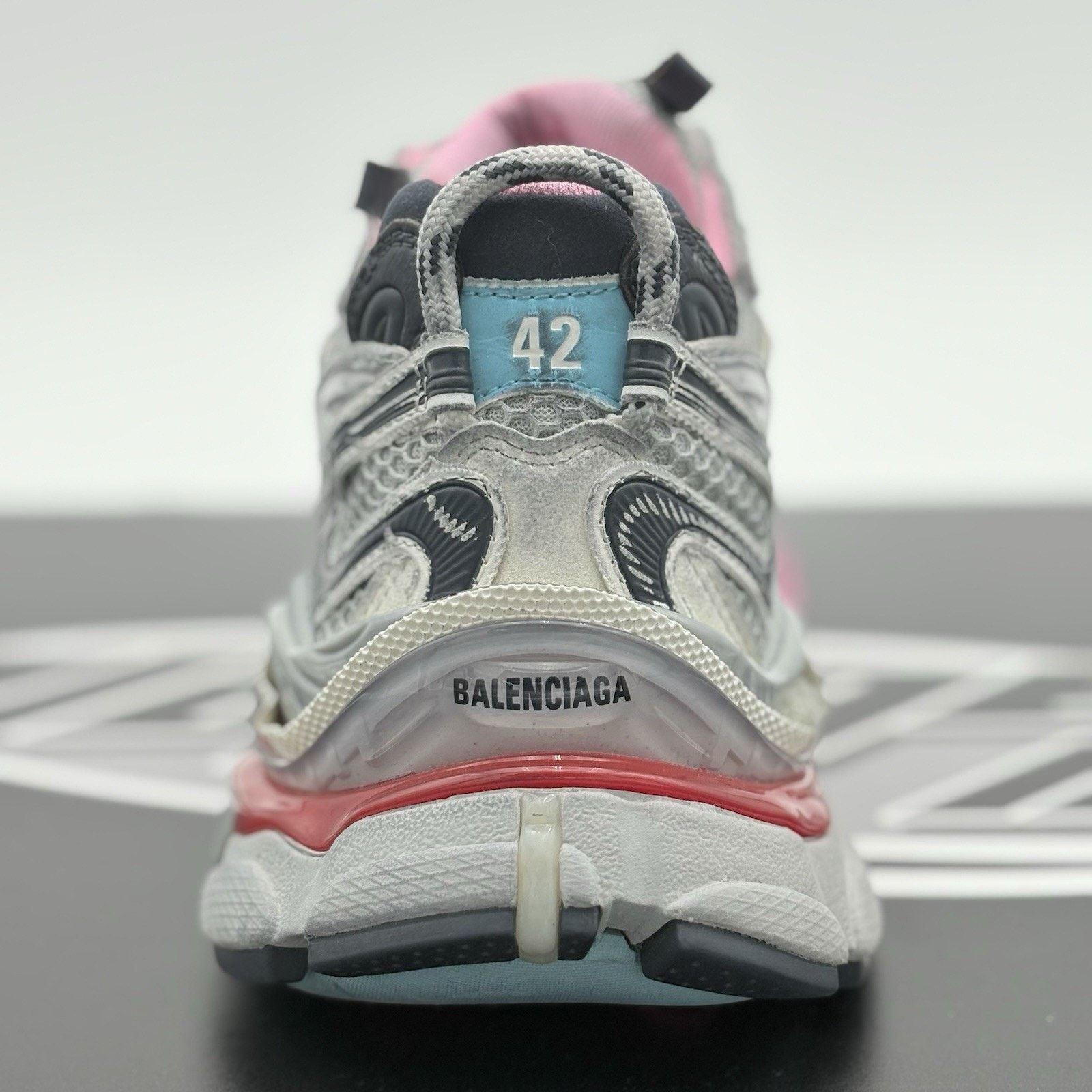 Balenciaga Balenciaga Runner ' Grey Pink Blue ' | SUPER CLEAN! Size US 9 / EU 42 - 9 Thumbnail