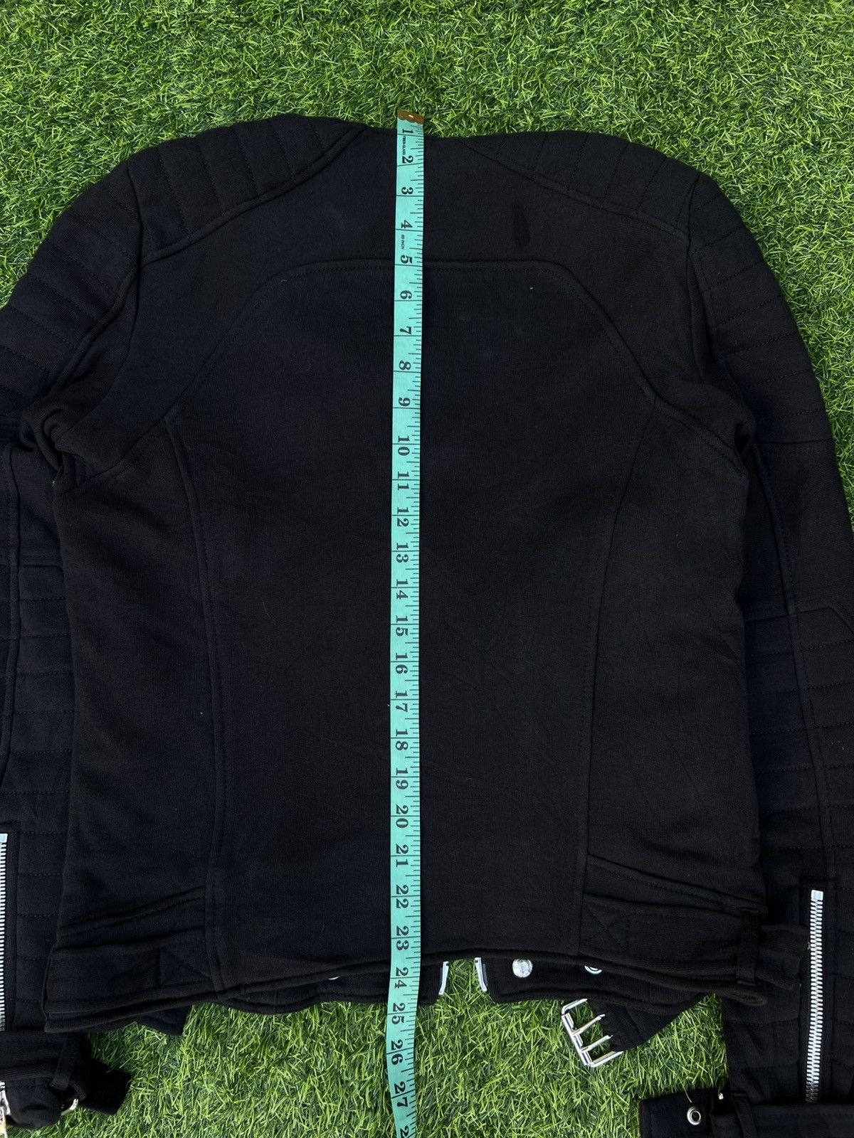 Balmain × H&M Balmain x H&M AW2015 Black Cotton Biker Moto Jacket - XS Size US XS / EU 42 / 0 - 11 Thumbnail