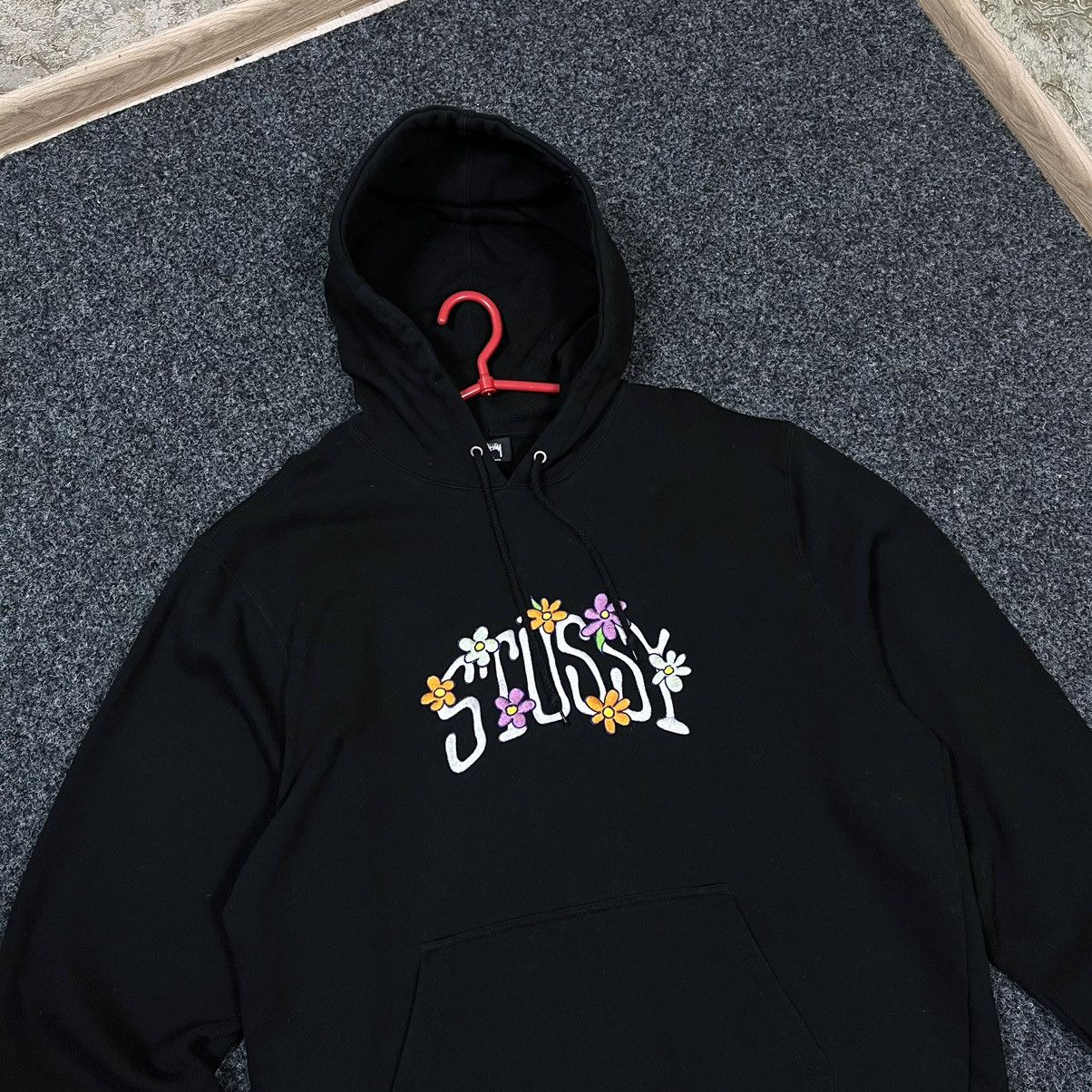 Stussy Floral Hoodie | Grailed