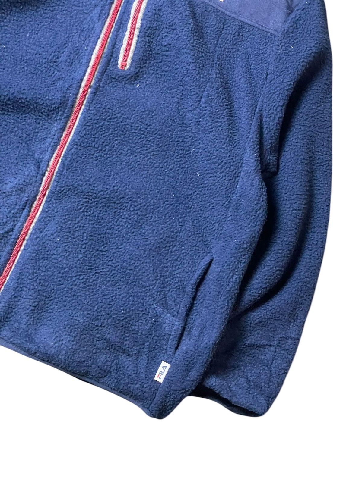 Fila × Japanese Brand × Vintage FILA Men’s Fleece Zipper Jacket (98) Size US M / EU 48-50 / 2 - 3 Thumbnail