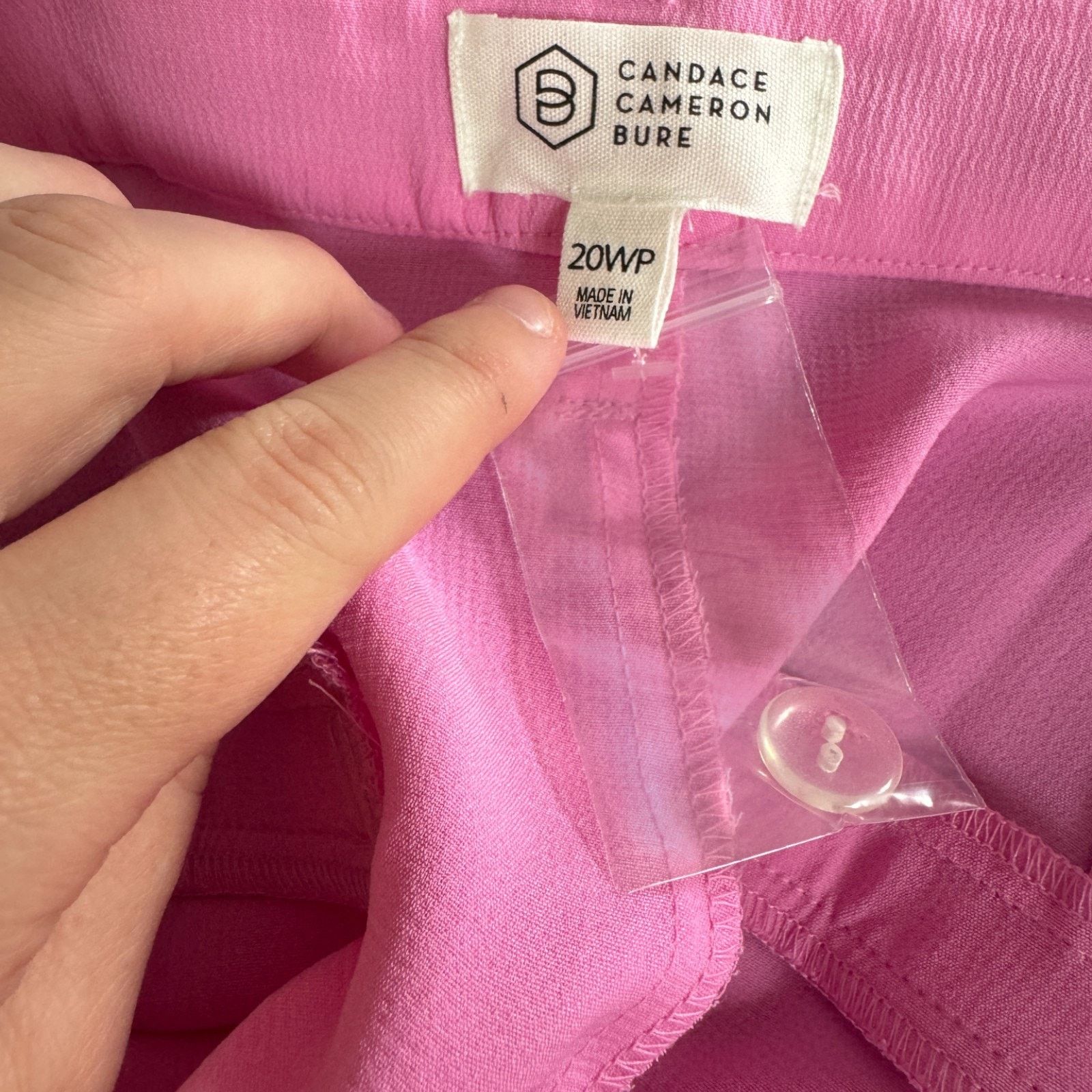 Other Candace Cameron Bure Darted Straight Leg Pant Pink 20P NWOT Size 31" - 7 Thumbnail