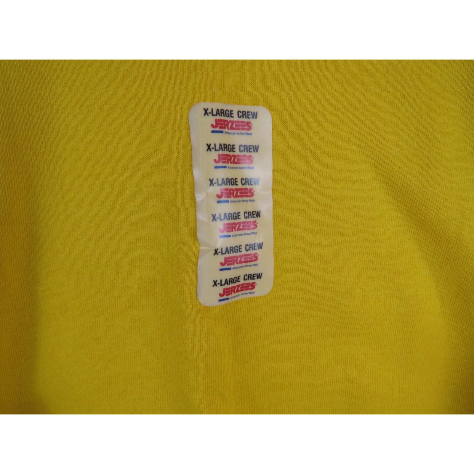Jerzees VINTAGE JERZEES Sweatshirt 90s USA XL Yellow Crew Neck Pullover NWT Men's Long Sleeve Casualwear nublend Size US XL / EU 56 / 4 - 3 Thumbnail