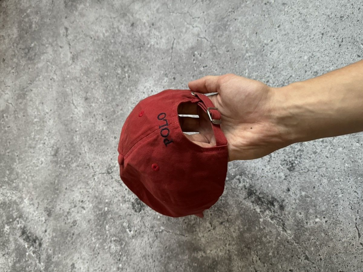 Polo Ralph Lauren × Vintage Vintage Polo Ralph Lauren Y2K red faded cap Size ONE SIZE - 6 Thumbnail
