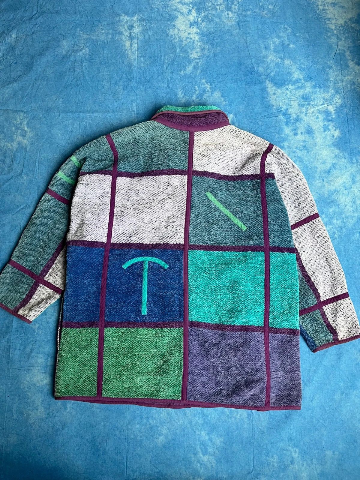 Annikki Karvinen Vintage 90s Annikki Karvinen Finnish Designer Patchwork Rare Size US M / EU 48-50 / 2 - 2 Thumbnail
