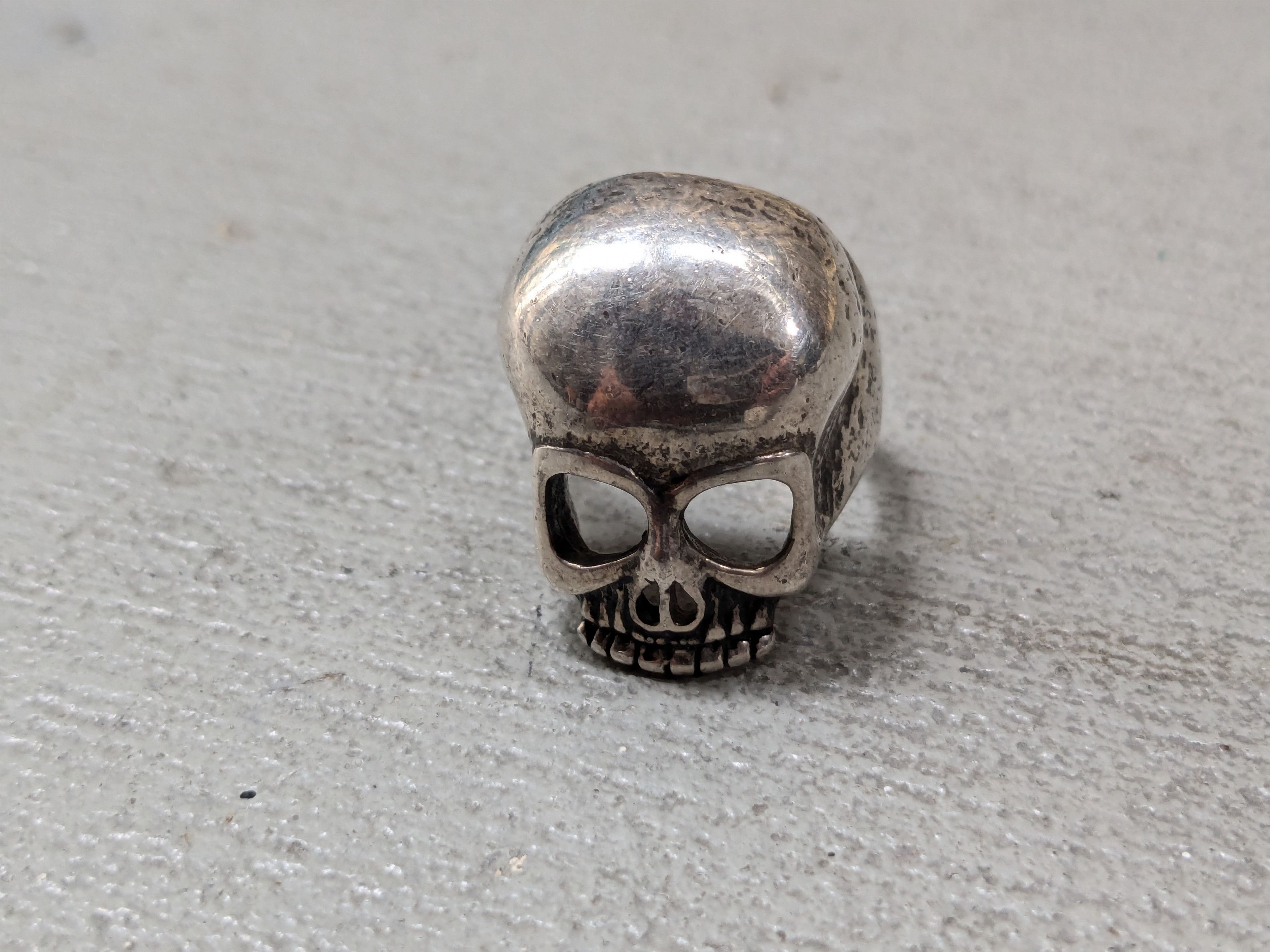 Jewelry × Vintage Vintage Skull Ring Skeleton Gordon & Smith Punk Rock Biker Size ONE SIZE - 2 Thumbnail