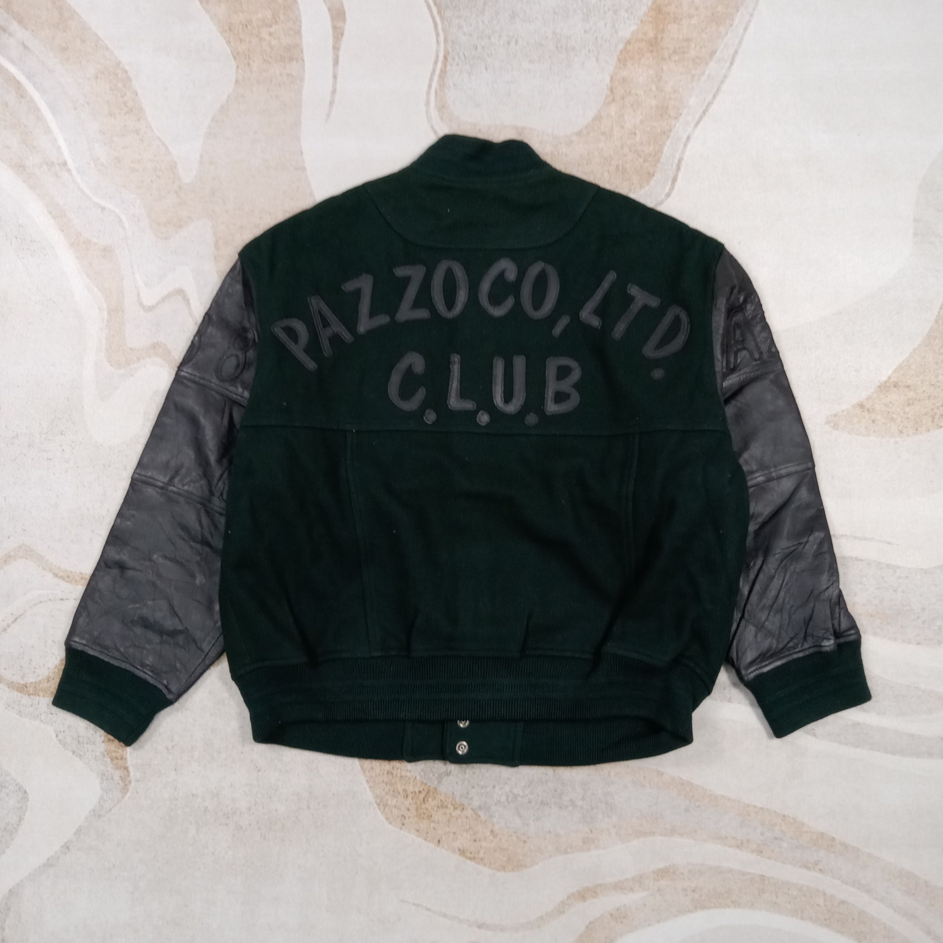 Pazzo Pazzo Club Japanese Brand Leather Varsity Jacket C287N16 Size US L / EU 52-54 / 3 - 1 Thumbnail