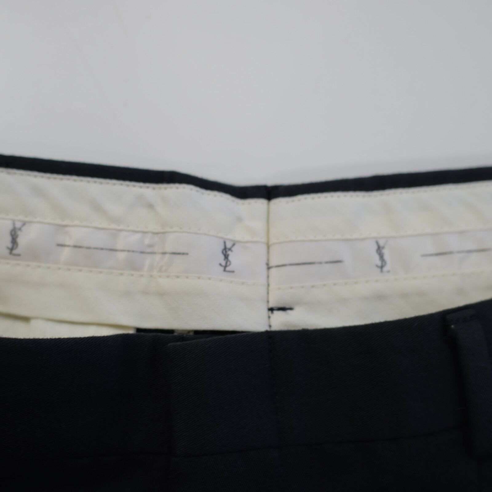 Yves Saint Laurent Yves Saint Laurent Pour Homme Black Polyester Dress Pants 35 Size 34R - 5 Thumbnail