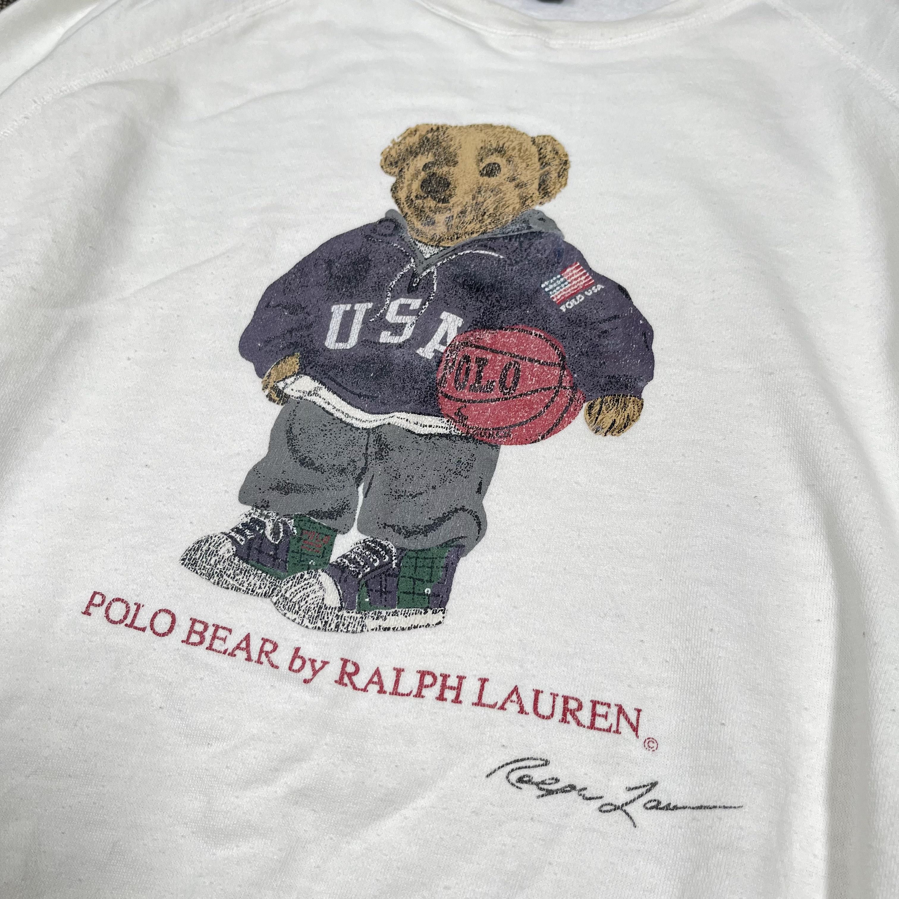 Polo Ralph Lauren × Ralph Lauren × Vintage Polo Bear by Polo Ralph Lauren Vintage 1990s Crewneck Size US M / EU 48-50 / 2 - 3 Thumbnail