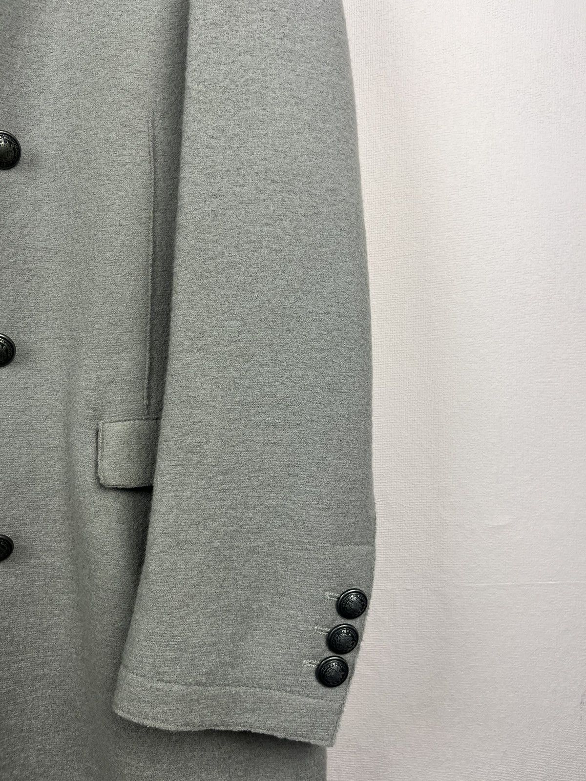 Eleventy Eleventy Double Breasted Coat Wool Grey Metal Button Size 52 Size US L / EU 52-54 / 3 - 2 Thumbnail