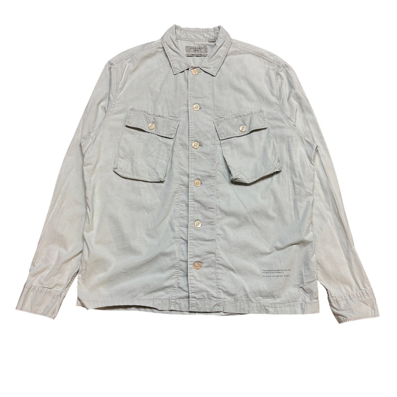 Allsaints Allsaints Strathmoor Relaxed Utility Button Up Shirt Men's M Size US M / EU 48-50 / 2 - 1 Thumbnail