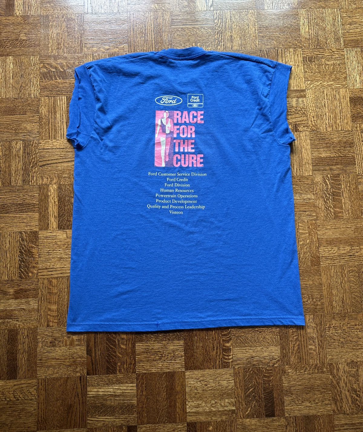 Vintage Vintage 90s Ford Race for the Cure Graphic Tee Size US XL / EU 56 / 4 - 2 Thumbnail