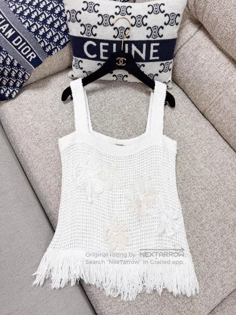 Chanel Chanel Flower tassel suspender vest Size XS / US 0-2 / IT 36-38 - 3 Thumbnail