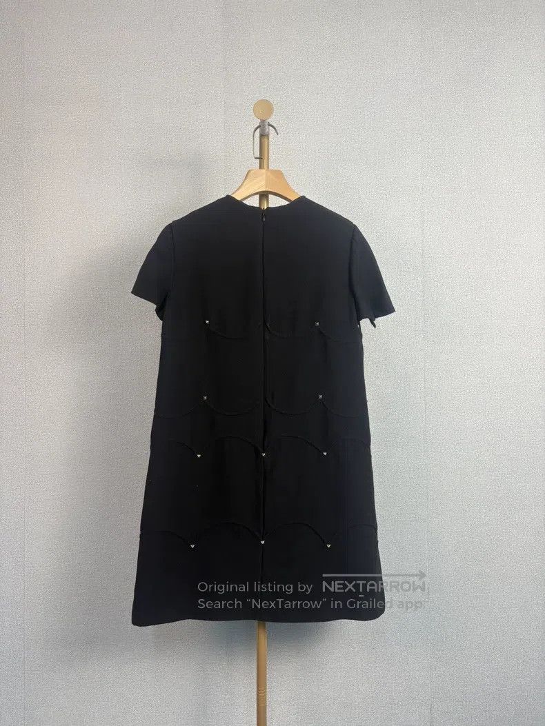 Valentino Valentino Black willow stud dress Size M / US 6-8 / IT 42-44 - 2 Thumbnail