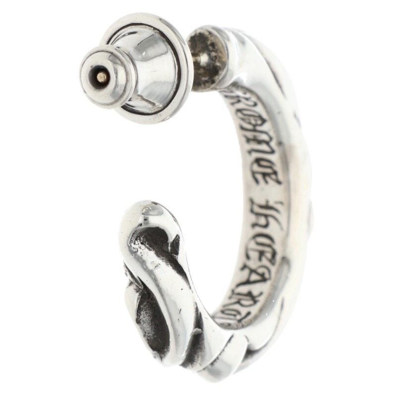 Chrome Hearts Chrome Hearts Scroll Hoop Silver Earring Size ONE SIZE - 2 Thumbnail