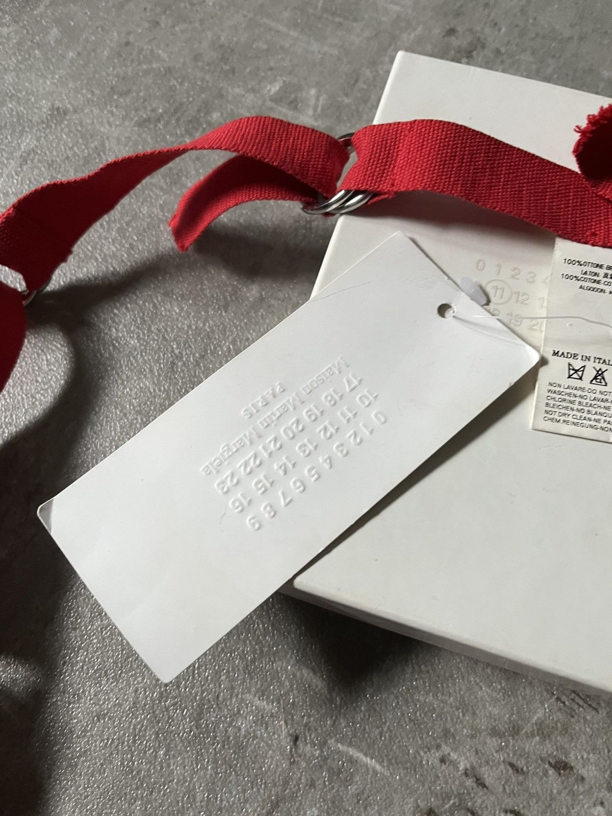 Maison Margiela Maison Margiela F/W 2006 Artisanal buckles red belt Size ONE SIZE - 5 Thumbnail