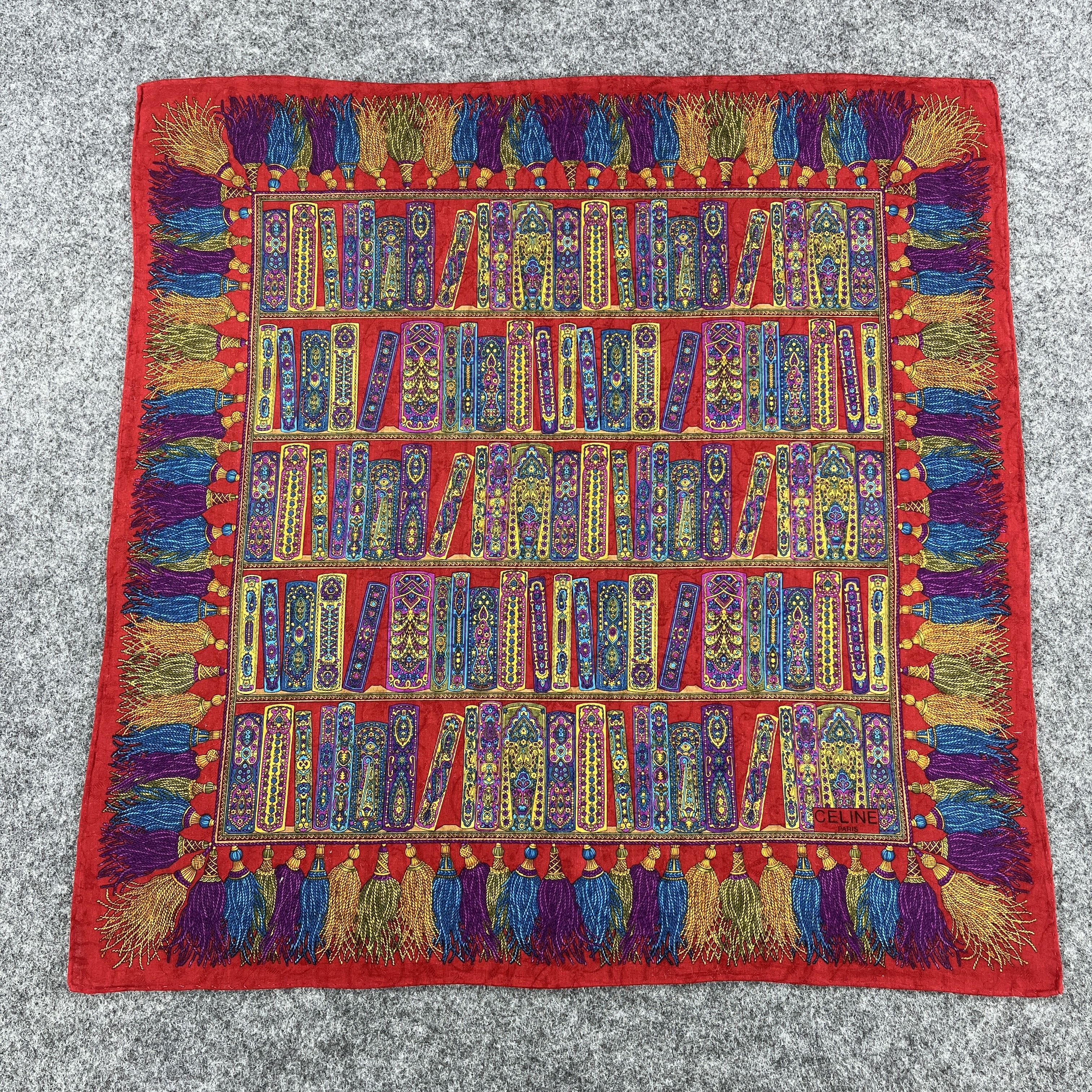 Vintage Celine Handkerchief / Bandana / Neckerchief B115 Size ONE SIZE - 1 Thumbnail