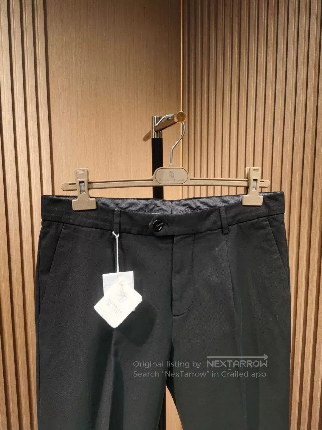 Brunello Cucinelli Brunello Cucinelli Black Pleated Trousers. Size US 30 / EU 46 - 7 Thumbnail