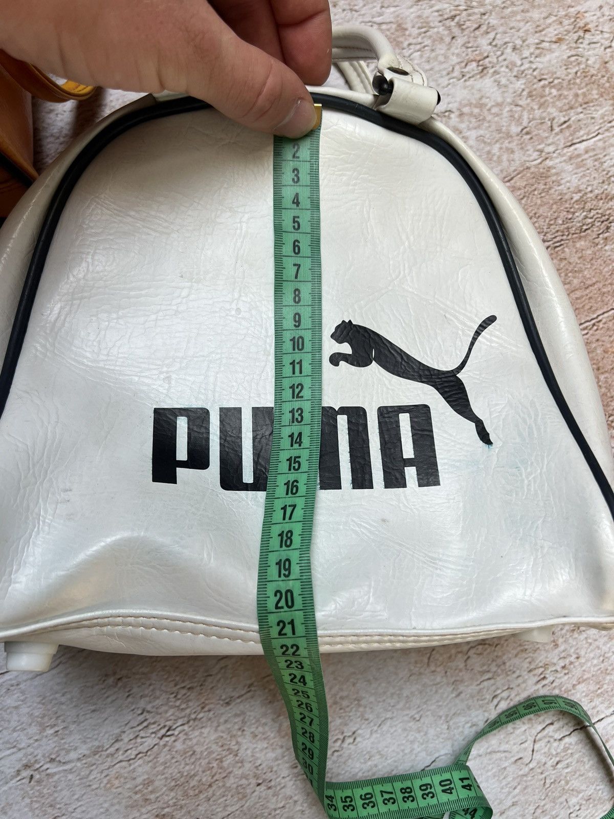 Puma × Vintage Puma vintage faux leather logo handle bag Size ONE SIZE - 8 Thumbnail