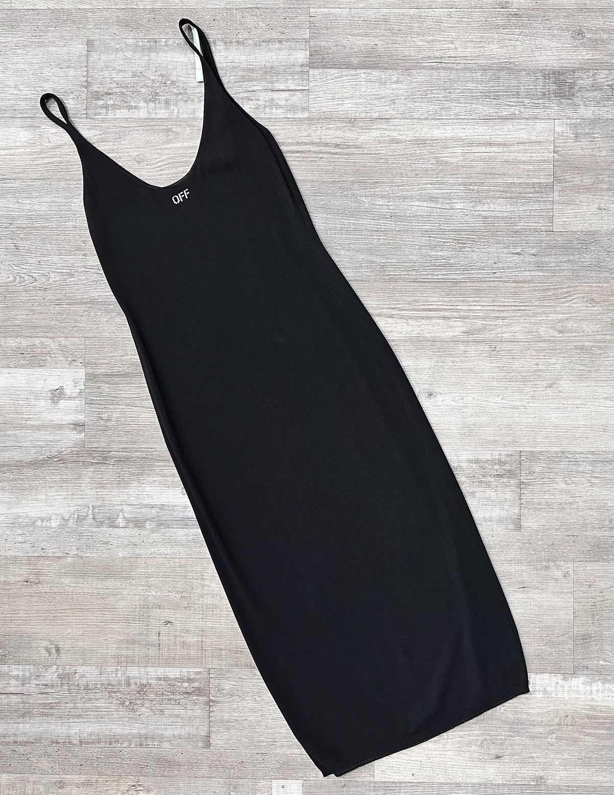 Off-White OFF_WHITE BLACK KNIT MIDI DRESS SIZE 42 Size M / US 6-8 / IT 42-44 - 1 Thumbnail