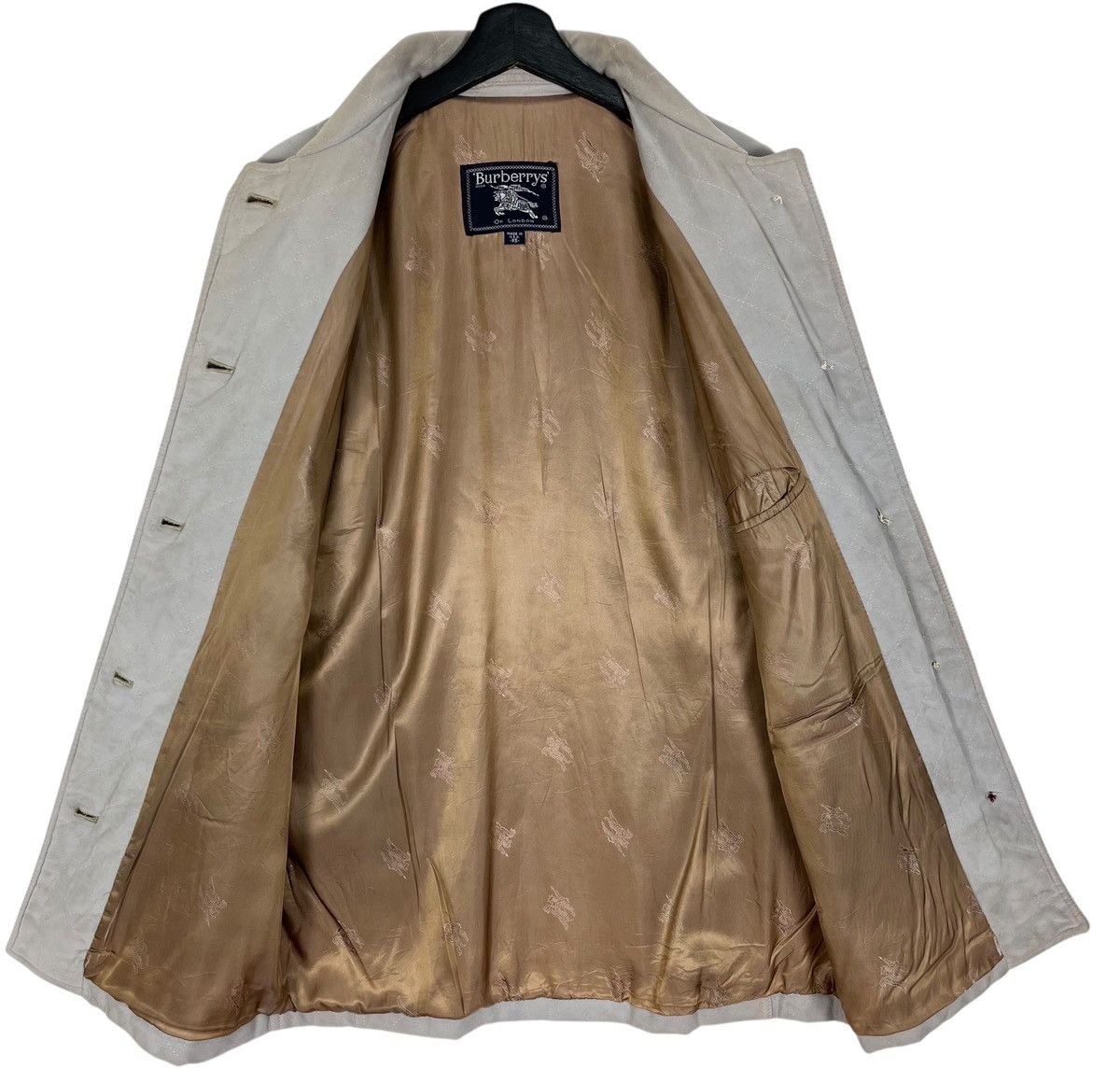 Burberry × Vintage Vintage 90s Burberrys Women Velvet Parka Jacket Size M / US 6-8 / IT 42-44 - 7 Thumbnail