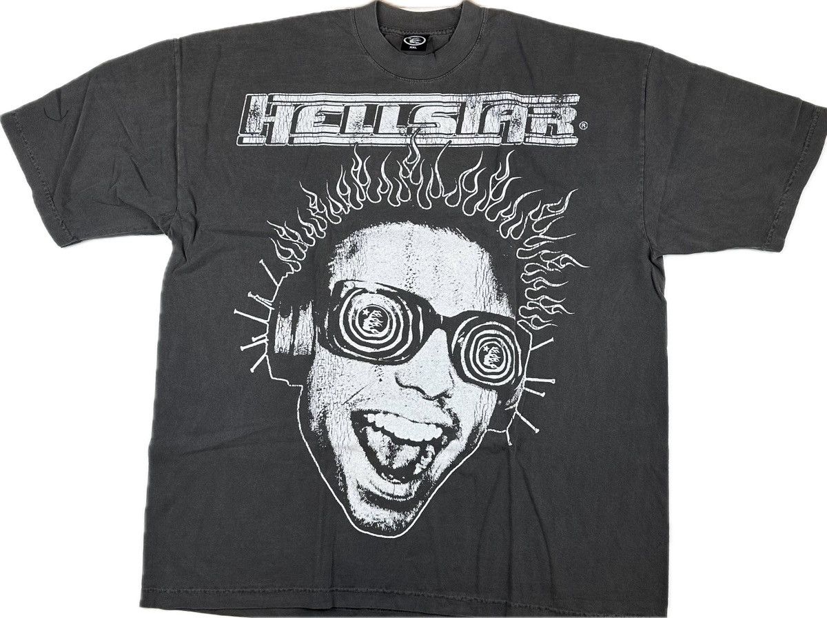 image of Hellstar Rage T-Shirt in Black, Men's (Size 2XL)