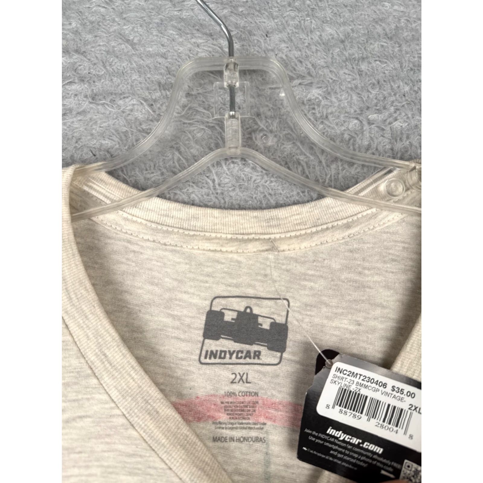 Vintage Nashville Grand Prix Shirt Adult 2XL Beige Short Sleeve Crew Neck Indycar Legends Global Merchandise Men T-Shirt Racing Cars Sign Logo All Seasons Size US XXL / EU 58 / 5 - 7 Thumbnail
