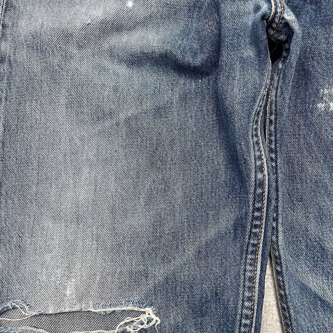 Levi's Vintage 2000s Levis 501 Distressed Jeans Blue Size W34 L32 Size US 34 / EU 50 - 15 Thumbnail