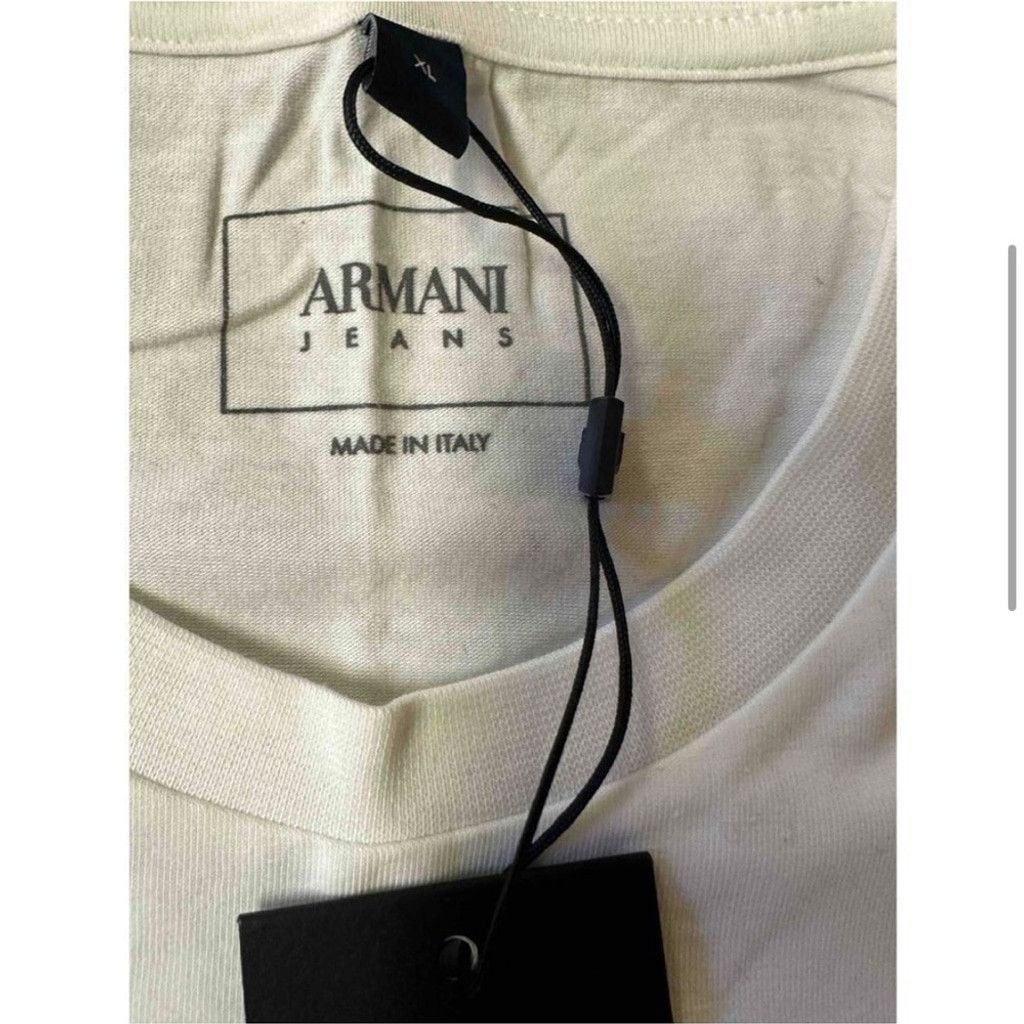 Emporio Armani Armani Jeans Made in Italy Graphic T-Shirt Statement Tee XL Size US XL / EU 56 / 4 - 5 Thumbnail