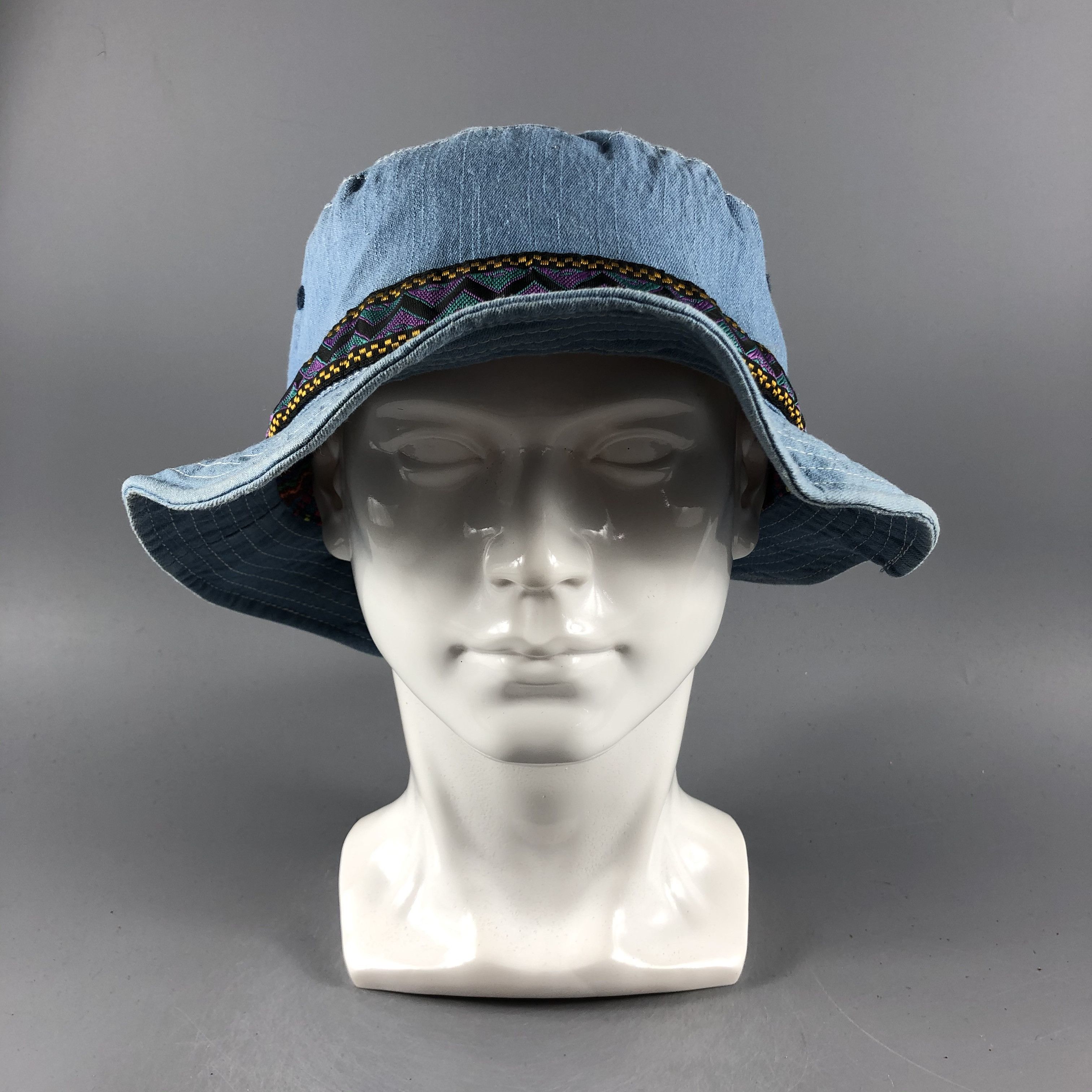 image of Vintage Womens Amina Bucket Hats -D712 in Blue