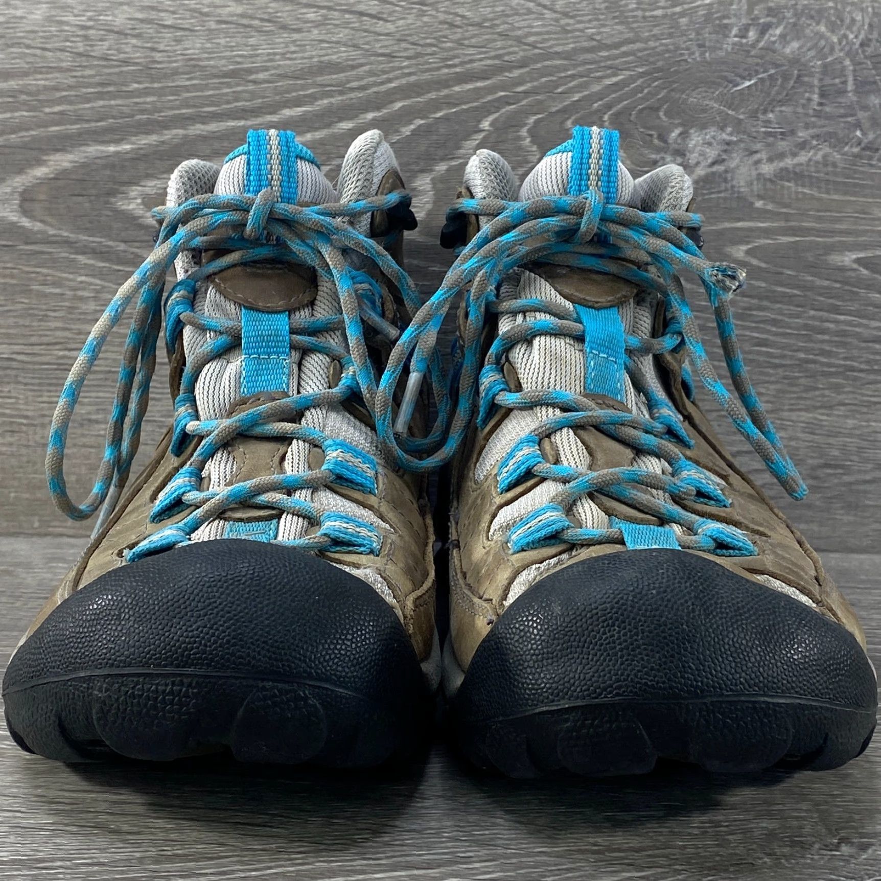 KEEN Keen Targhee II Womens 8.5 Blue Brown Leather Mid Hiking Boots Waterproof EU 39 - Keen Dry Size US 6 / IT 36 - 4 Thumbnail