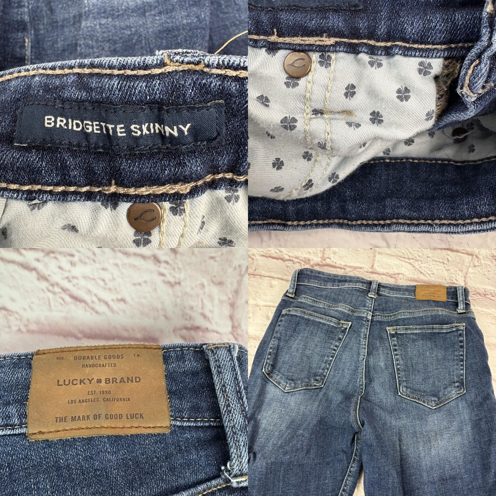 Lucky Brand Lucky Brand Jeans Womens 8 29 Ankle Bridgette Skinny Stretch Denim Blue Mid Rise Slim Pockets Zip Fly Size 30" / US 8 / IT 44 - 9 Thumbnail