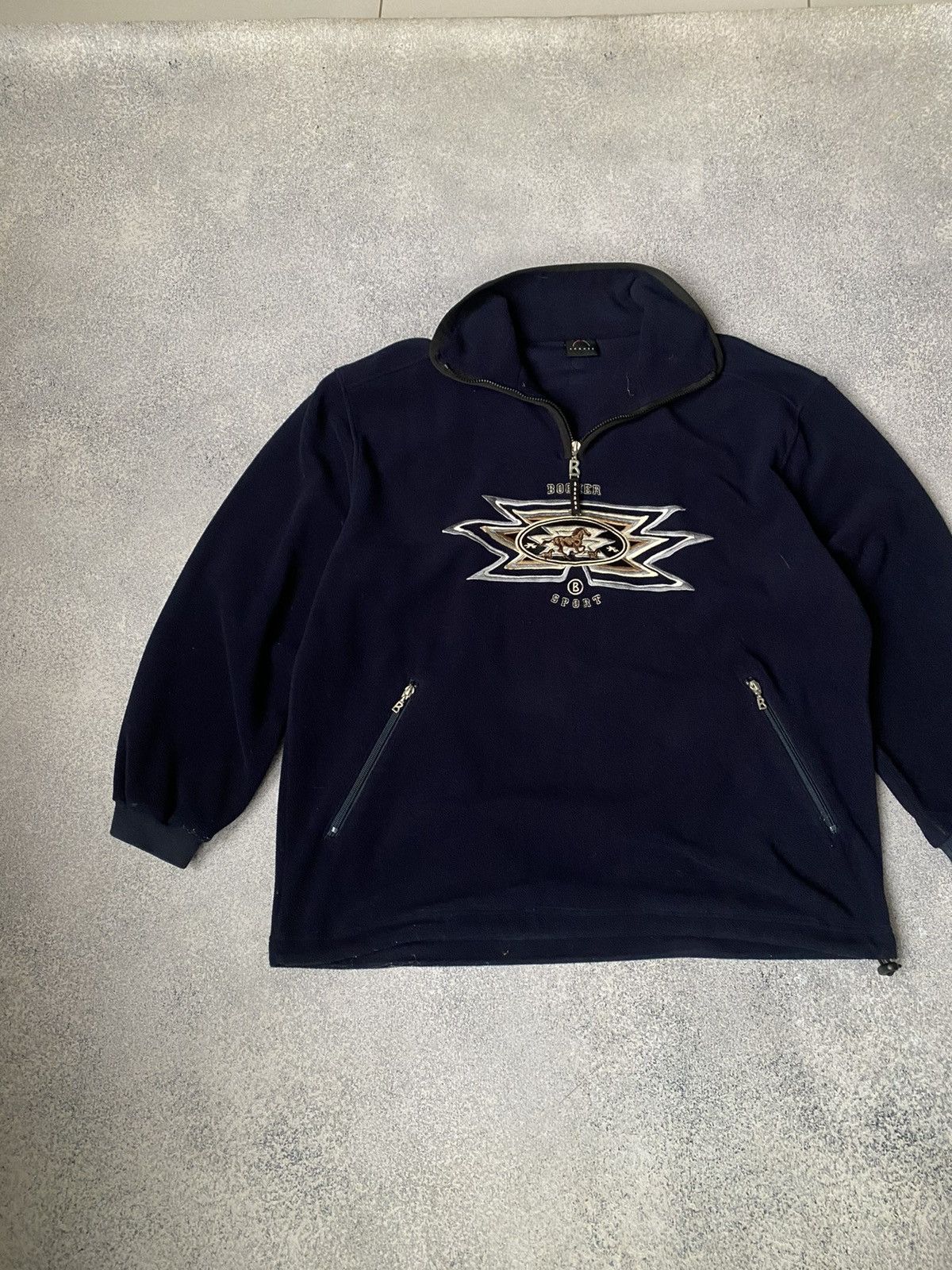 Bogner × Vintage Vintage VINTAGE BOGNER POLAR FLEECE 1/4 ZIP LARGE Size US L / EU 52-54 / 3 - 7 Thumbnail