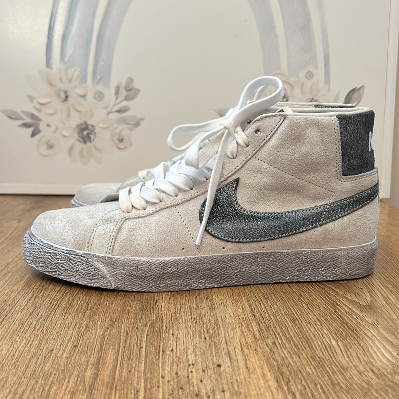 Nike Nike Zoom Blazer Mid Premium SB Faded Pack Grey Fog Black Size US 9.5 / IT 39.5 - 4 Thumbnail