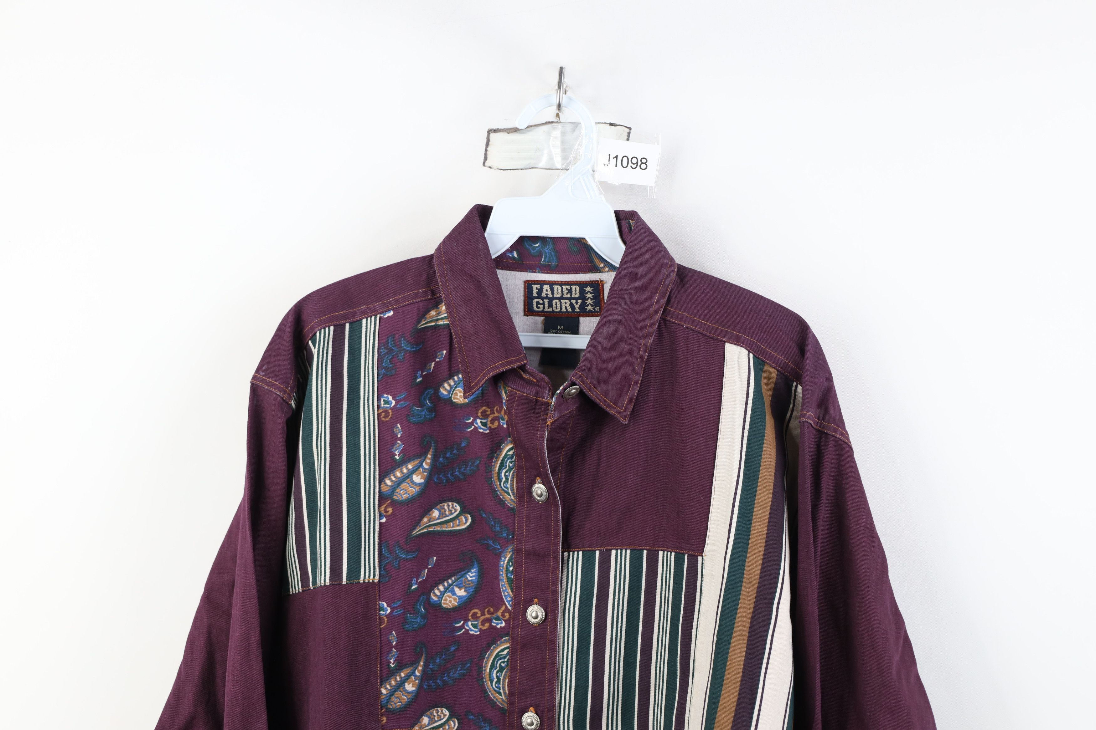Vintage Vintage 90s Rockabilly Western Cowgirl Rodeo Button Shirt Size M / US 6-8 / IT 42-44 - 2 Thumbnail