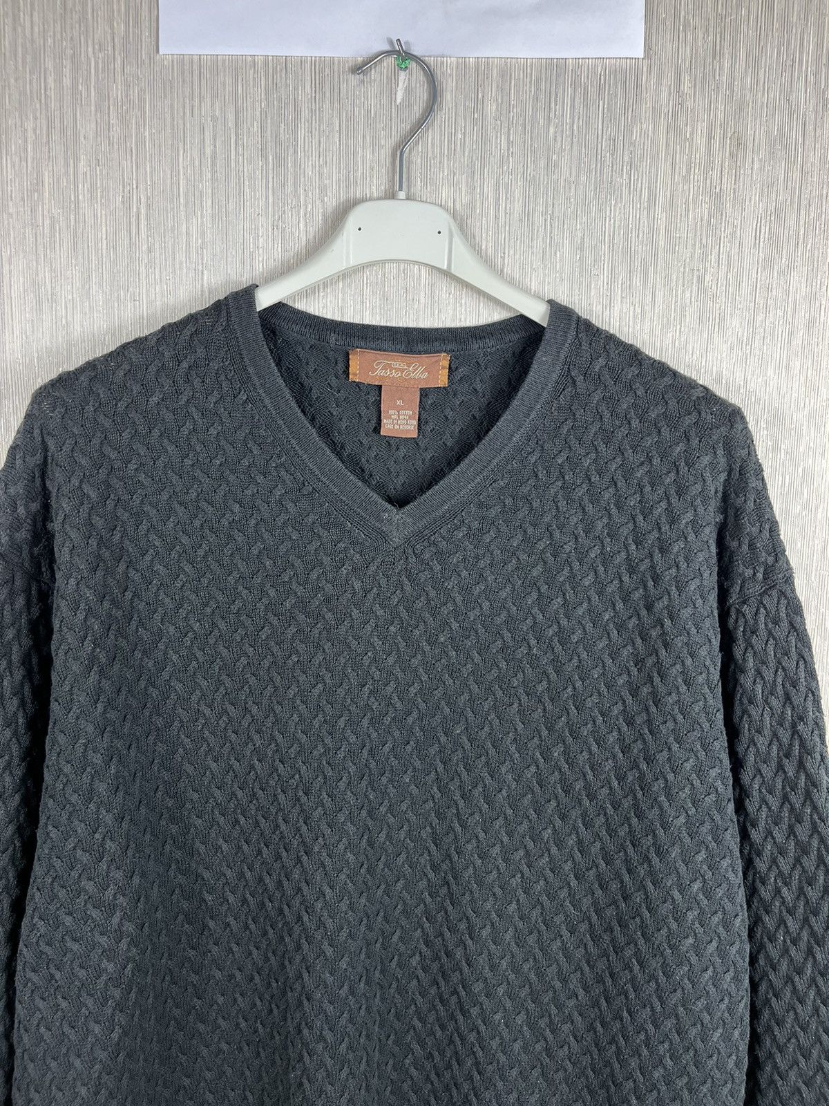 Designer × Tasso Elba × Vintage Tasso Elba cable knit sweater weave braid knitted old money Size US XL / EU 56 / 4 - 5 Thumbnail