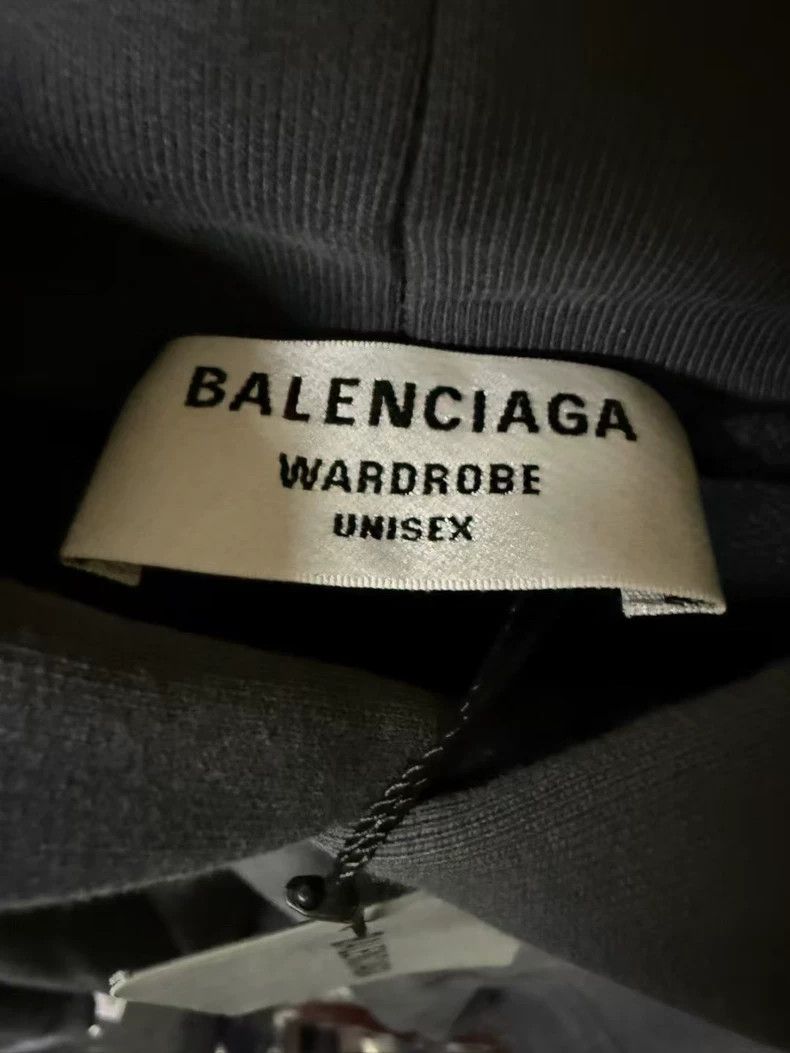 Balenciaga Balenciaga Smoke gray coke embroidered logo sweater Size US S / EU 44-46 / 1 - 4 Thumbnail