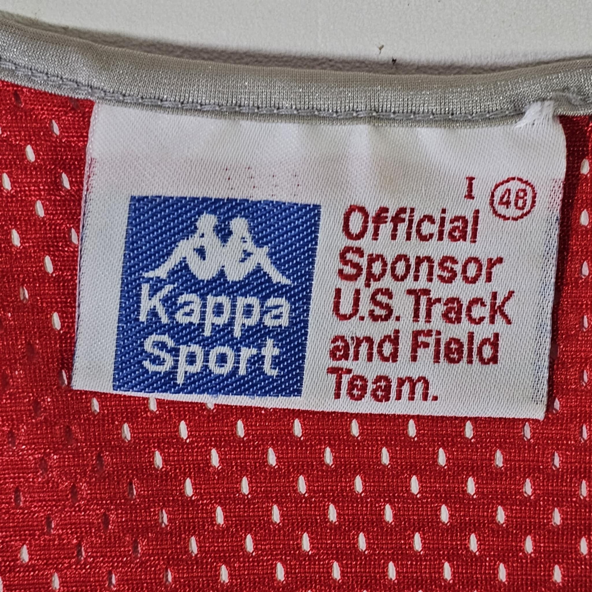Kappa USA Olympics 80s Kappa Track & Field Tank Top Singlet Shirt Size US S / EU 44-46 / 1 - 5 Thumbnail