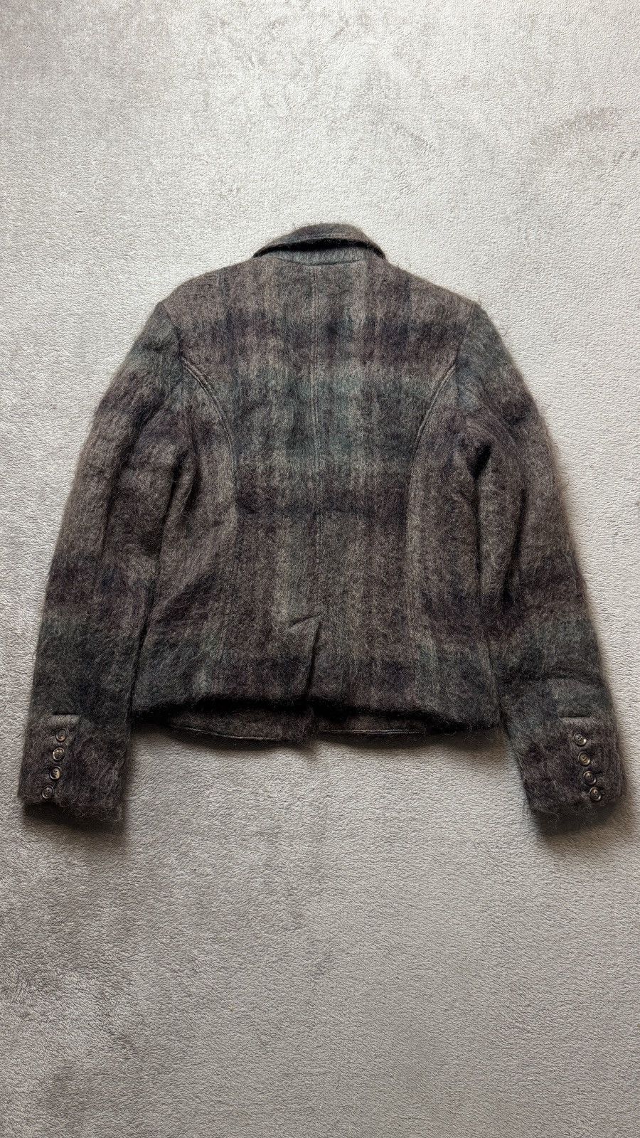 Vintage 00s Vintage Mohair Wool Blazer Jacket ysl dior cdg chanel Size S / US 4 / IT 40 - 4 Thumbnail