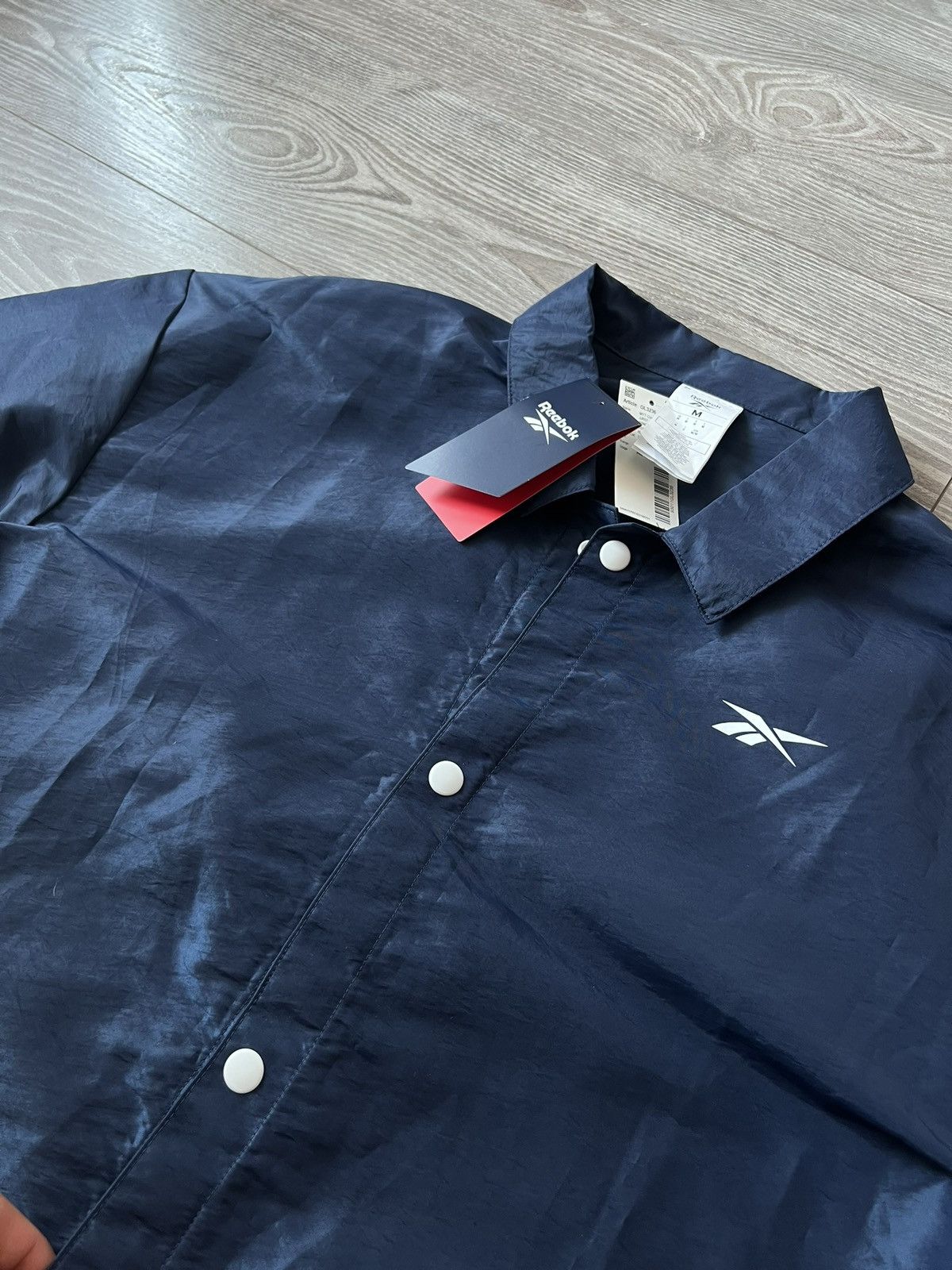Japanese Brand × Reebok ‼️Reebok Big Back Logo Oversize Nylon Shirt‼️ Size US M / EU 48-50 / 2 - 11 Thumbnail