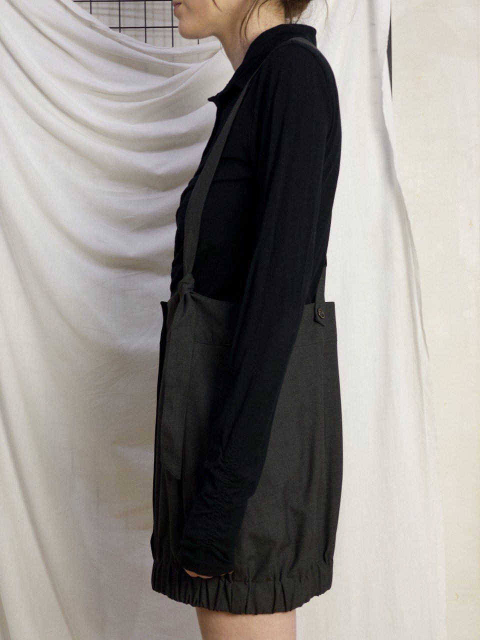 Cop Copine Vintage 90's Cop Copine gray skirt with adjustable braces Size 28" / US 6 / IT 42 - 7 Thumbnail